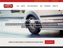 Tablet Screenshot of expeditedeliverysystem.com